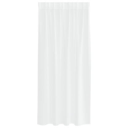 Gordijnen met gordijnen 2 pcs Wit 140 x 175 cm Polyester