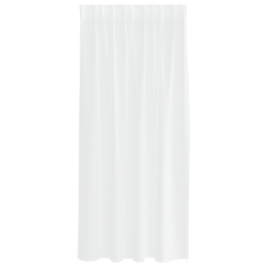 Gordijnen met gordijnen 2 pcs Wit 140 x 175 cm Polyester