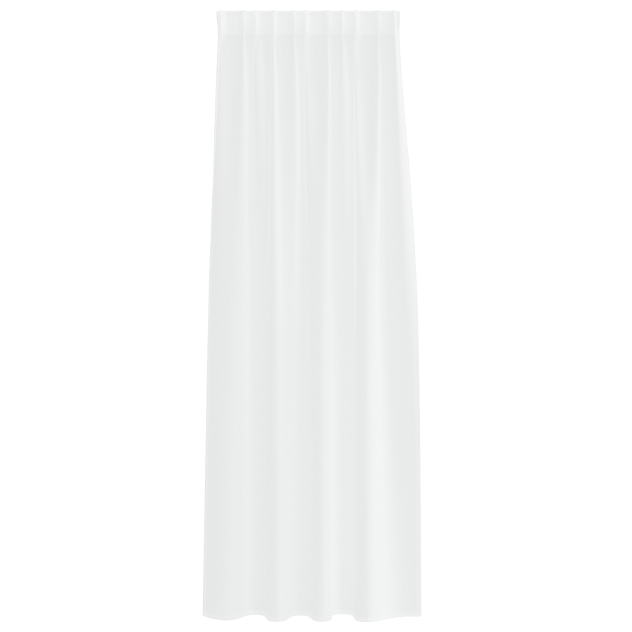 Gordijnen met gordijnen 2 pcs Wit 140 x 225 cm Polyester