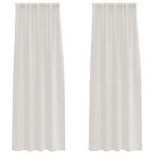 Gordijnen met gordijnen 2 pcs Crème 140 x 260 cm Polyester