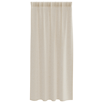 Gordijnen met gordijnen 2 pcs Zand 140 x 175 cm Polyester