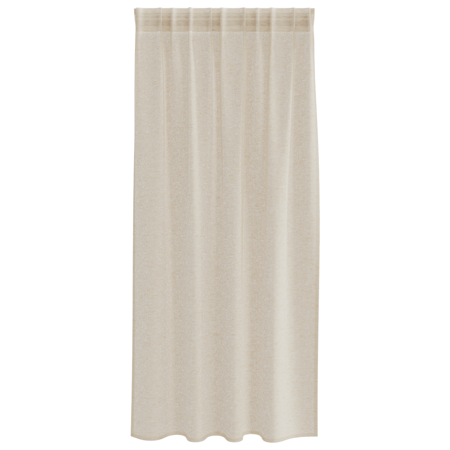 Gordijnen met gordijnen 2 pcs Zand 140 x 175 cm Polyester
