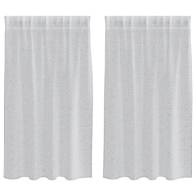 Gordijnen met gordijnen 2 pcs Lichtgrijs 140 x 140 cm Polyester