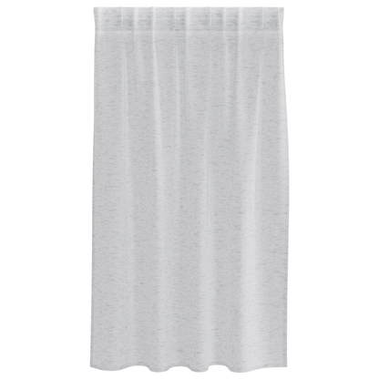 Gordijnen met gordijnen 2 pcs Lichtgrijs 140 x 140 cm Polyester