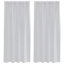 Gordijnen met gordijnen 2 pcs Lichtgrijs 140 x 175 cm Polyester