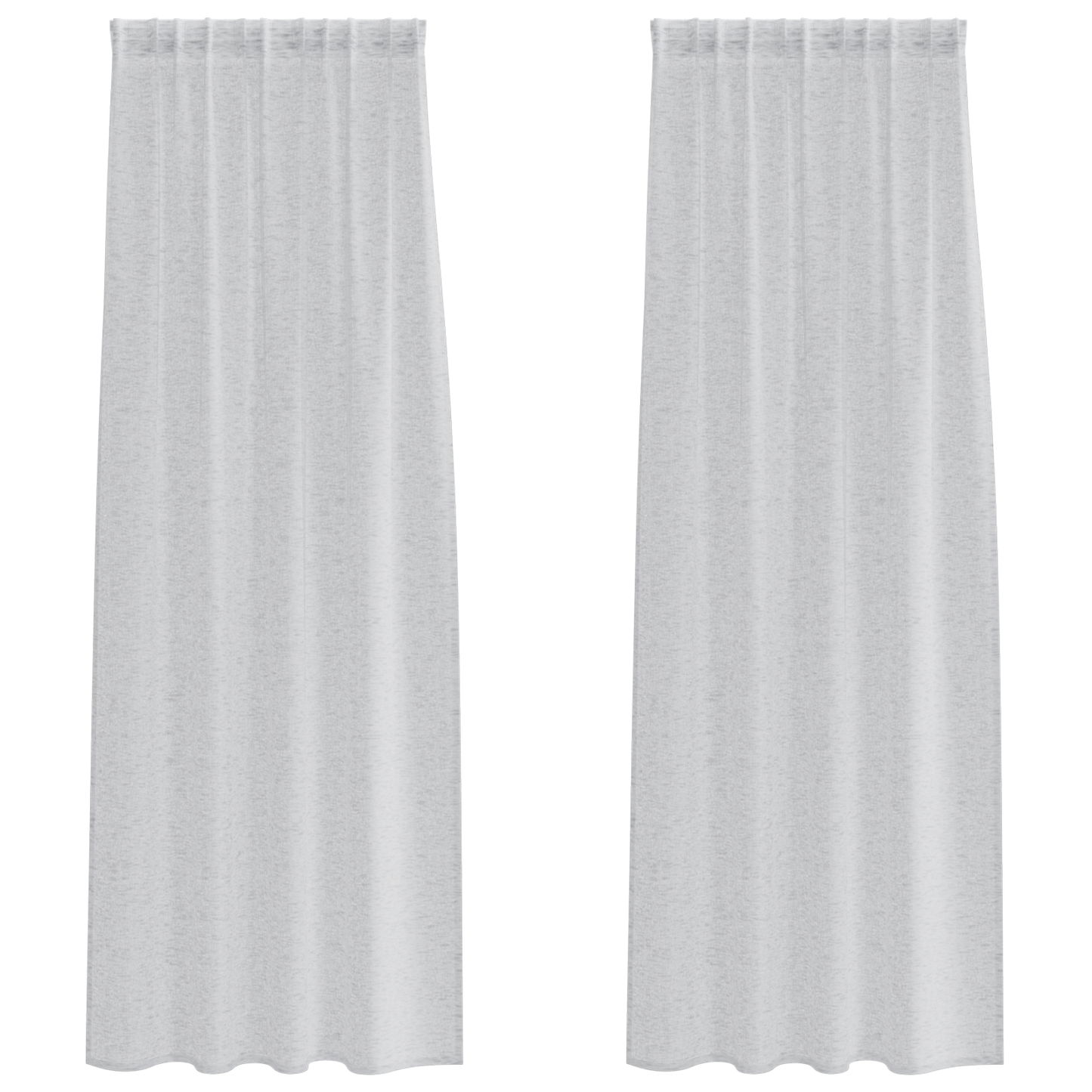 Gordijnen met gordijnen 2 pcs Lichtgrijs 140 x 225 cm Polyester