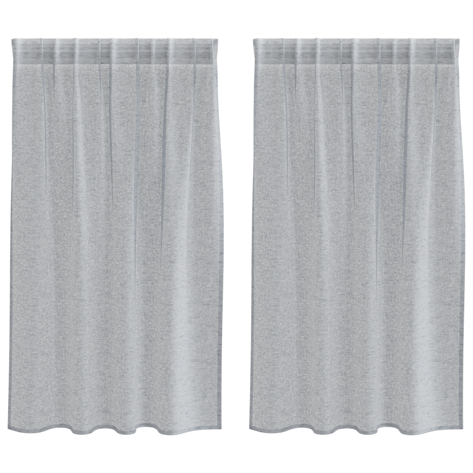 Gordijnen 2 pcs Donkergrijs 140 x 140 cm Polyester