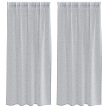 Gordijnen 2 pcs Donkergrijs 140 x 175 cm Polyester