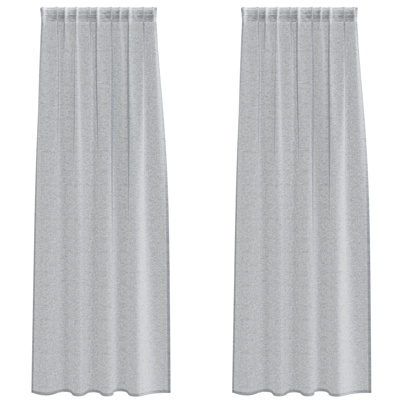 Gordijnen 2 pcs Donkergrijs 140 x 225 cm Polyester