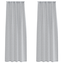Gordijnen 2 pcs Donkergrijs 140 x 260 cm Polyester