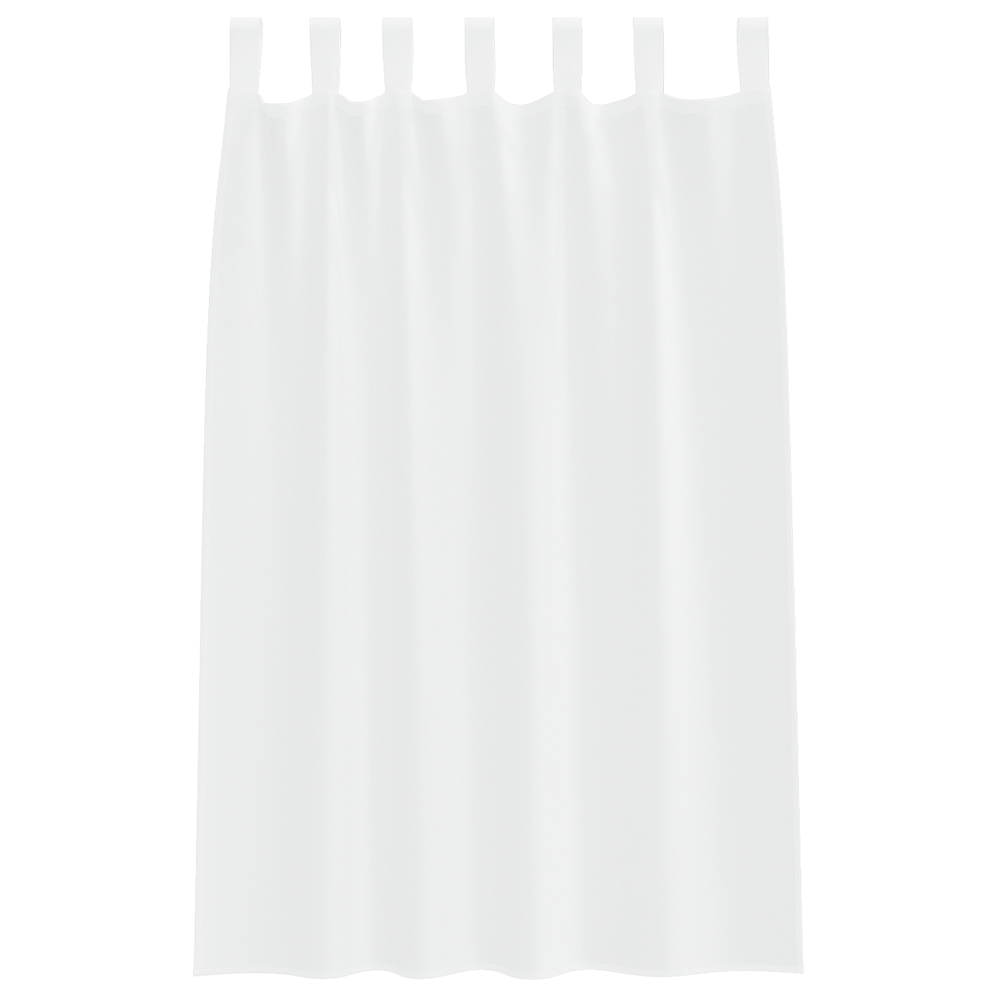 Gordijnen met gordijnen 2 pcs Wit 140 x 175 cm Polyester
