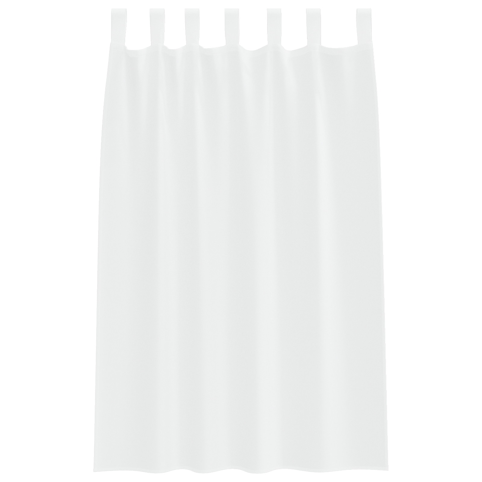 Gordijnen met gordijnen 2 pcs Wit 140 x 175 cm Polyester