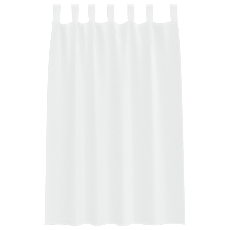 Gordijnen met gordijnen 2 pcs Wit 140 x 175 cm Polyester