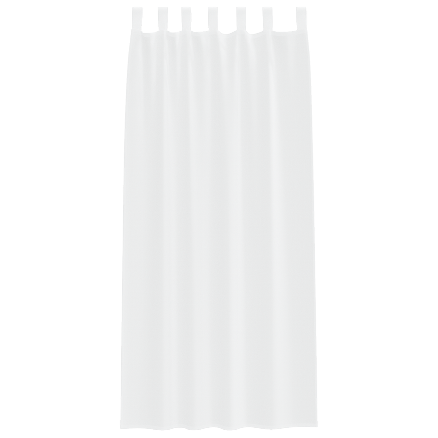 Gordijnen met gordijnen 2 pcs Wit 140 x 225 cm Polyester