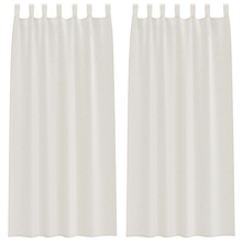 Gordijnen met gordijnen 2 pcs Crème 140 x 225 cm Polyester