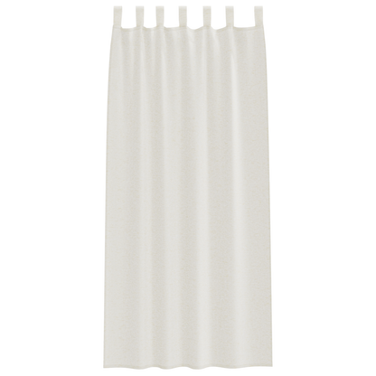 Gordijnen met gordijnen 2 pcs Crème 140 x 245 cm Polyester