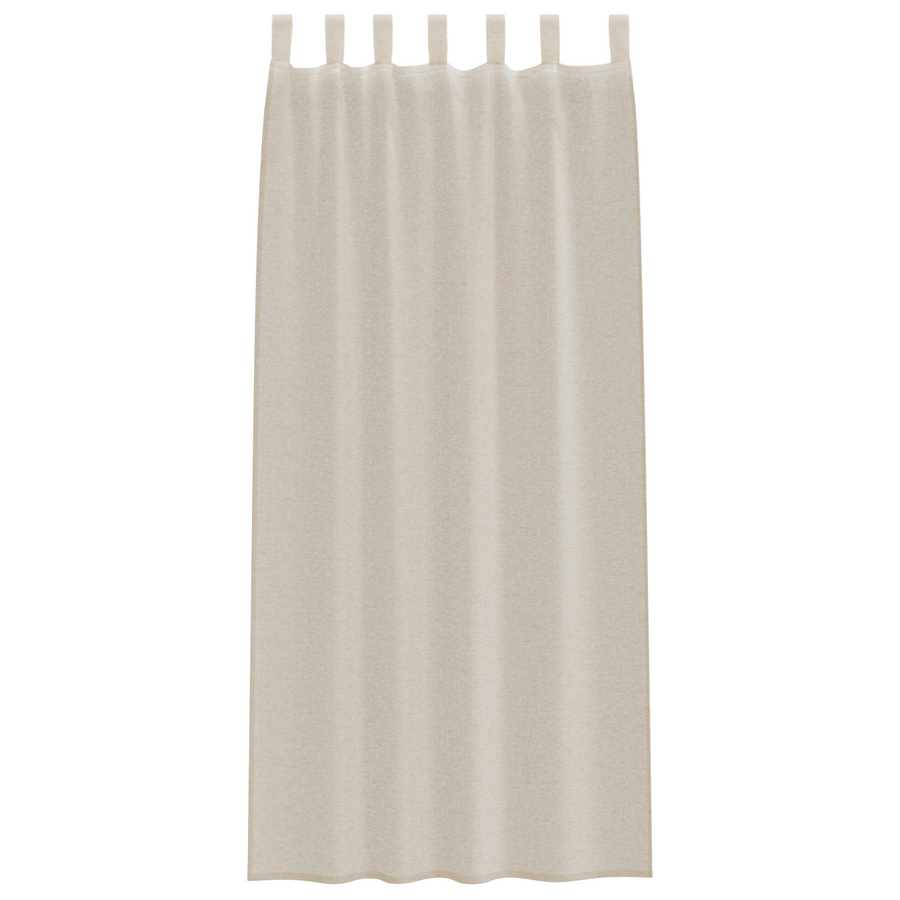 Gordijnen met gordijnen 2 pcs Zand 140 x 260 cm Polyester