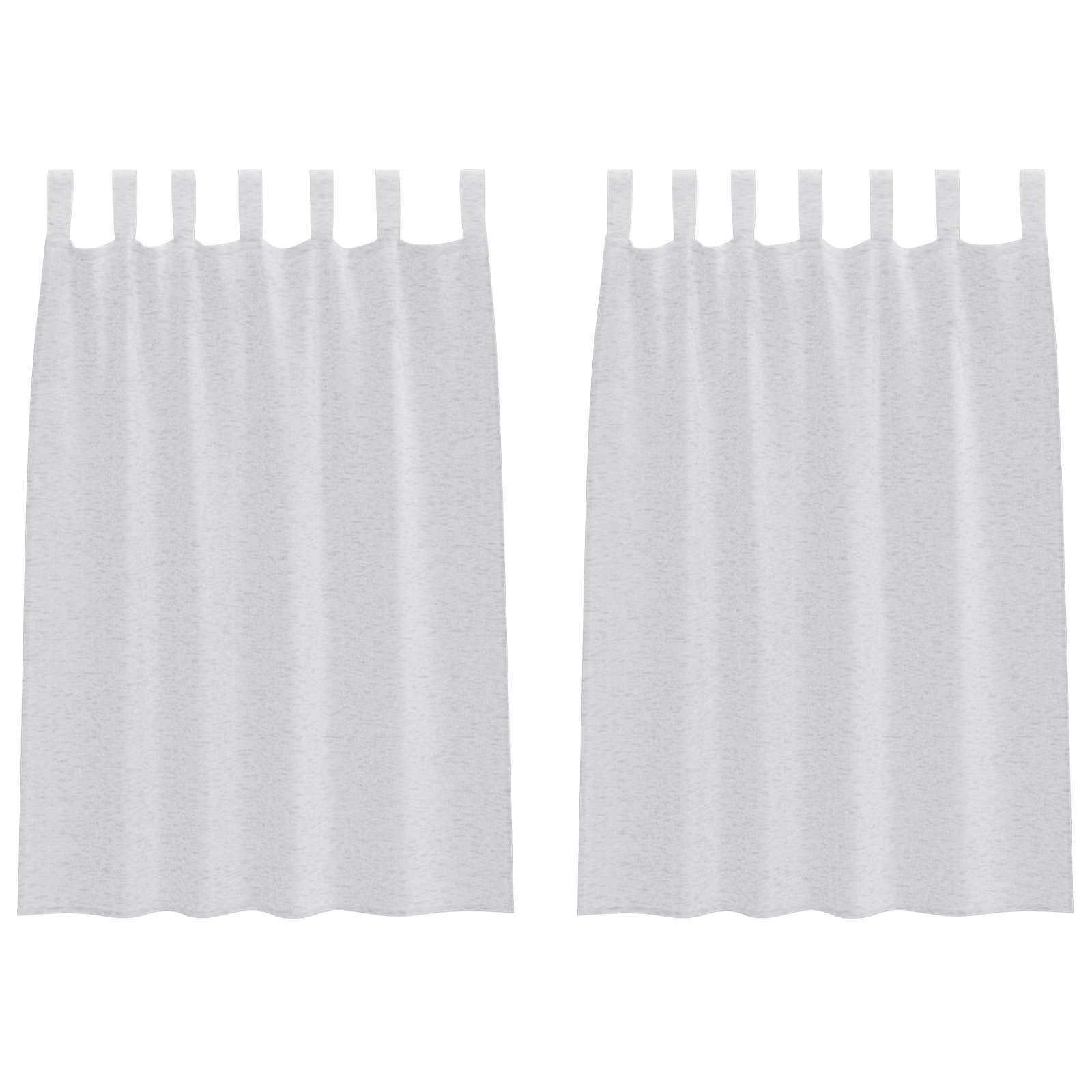 Gordijnen met gordijnen 2 pcs Lichtgrijs 140 x 140 cm Polyester