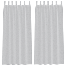 Gordijnen met gordijnen 2 pcs Lichtgrijs 140 x 245 cm Polyester