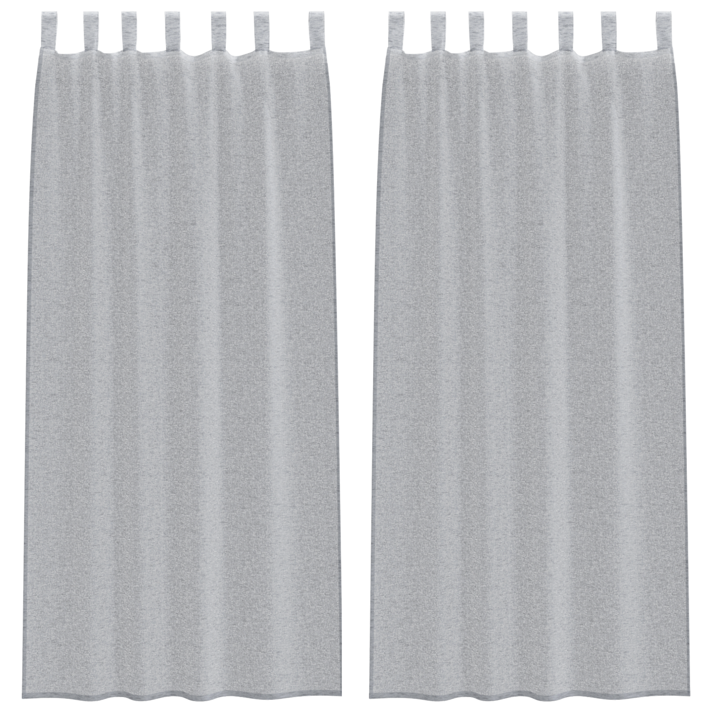 Gordijnen 2 pcs Donkergrijs 140 x 245 cm Polyester