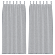 Gordijnen 2 pcs Donkergrijs 140 x 245 cm Polyester