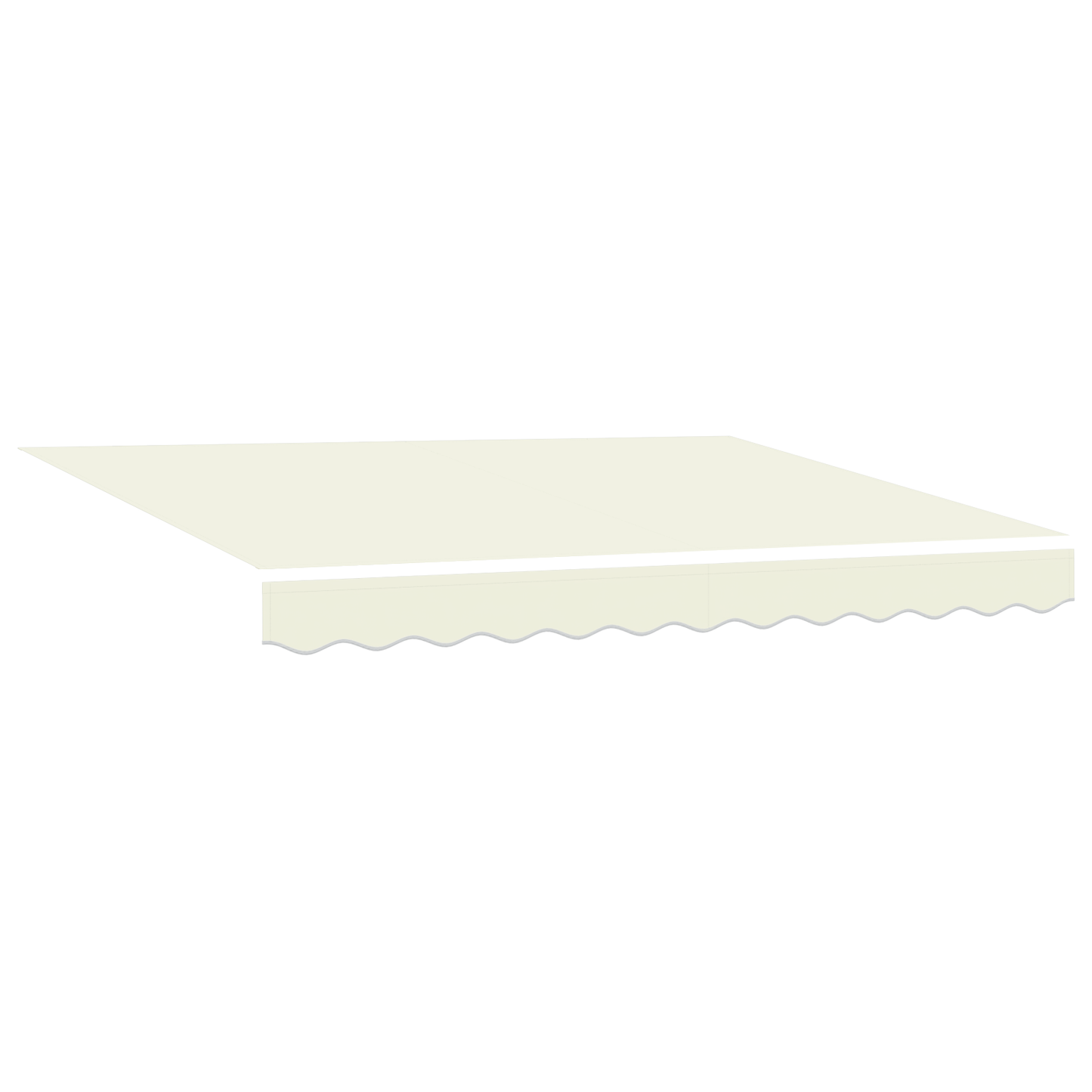 Zonnescherm Vervangend Stof voor 2.5x2 m Frame in Crème