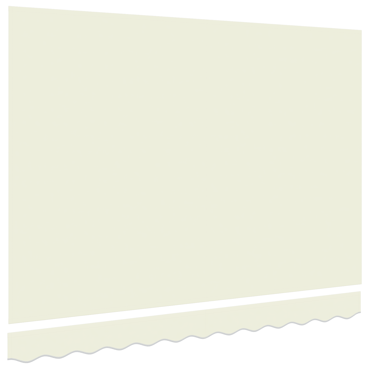 vervangende stof voor zonnescherm voor 3x2 m frame Crème