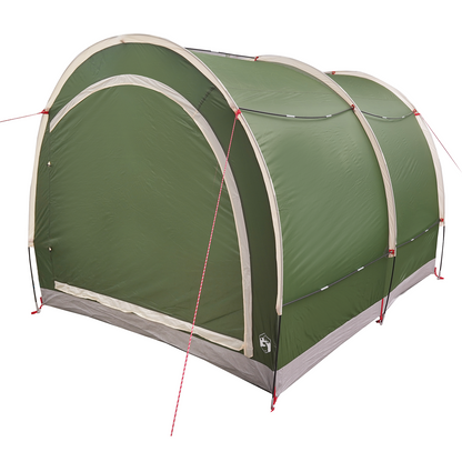 Fietstent met dak met opslag met luchtopening Groen 256 x 222 x 182 cm
