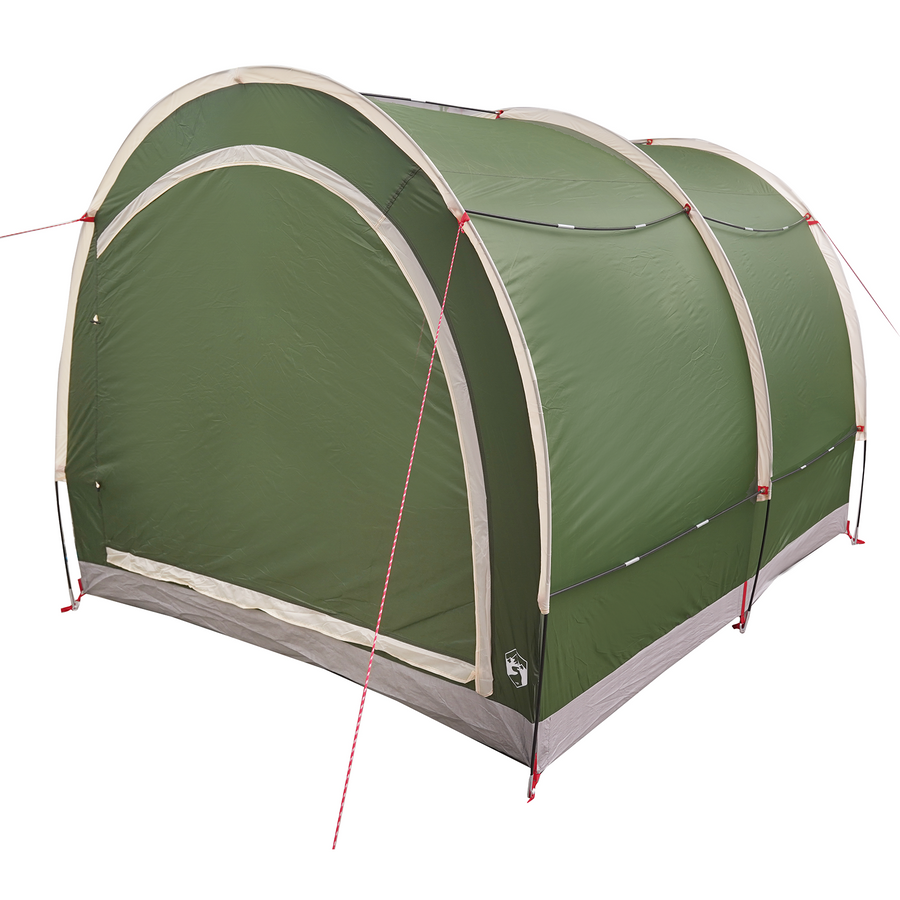 Fietstent met dak met opslag met luchtopening Groen 256 x 222 x 182 cm