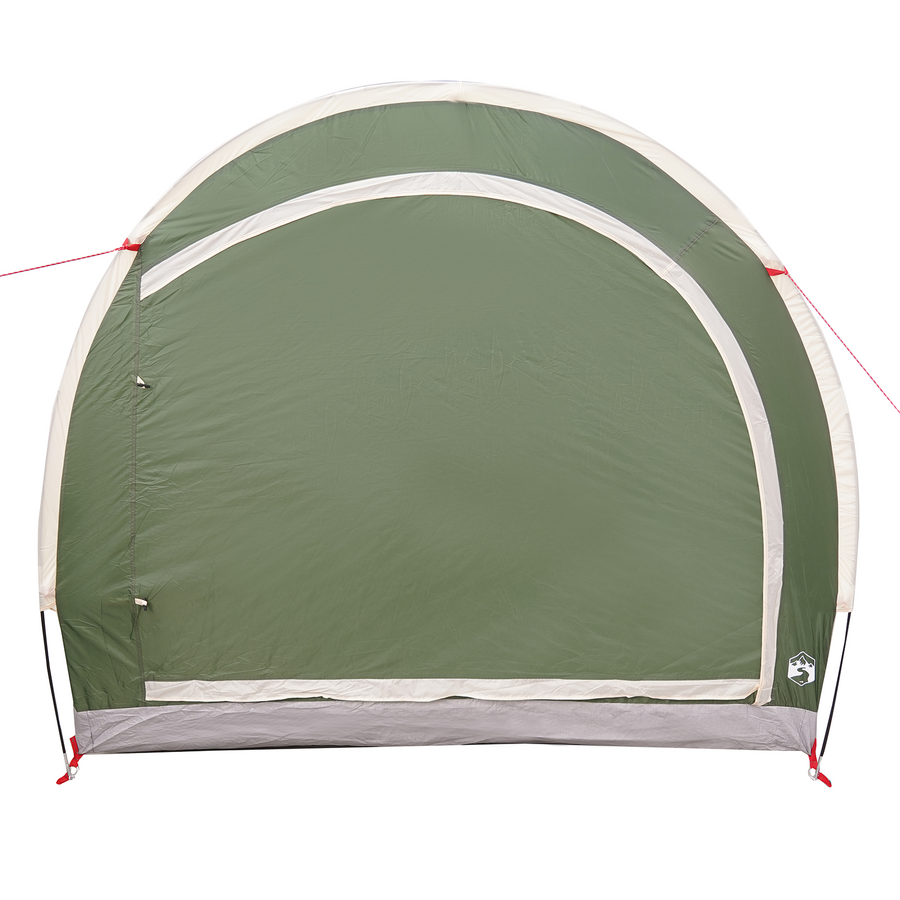 Fietstent met dak met opslag met luchtopening Groen 256 x 222 x 182 cm