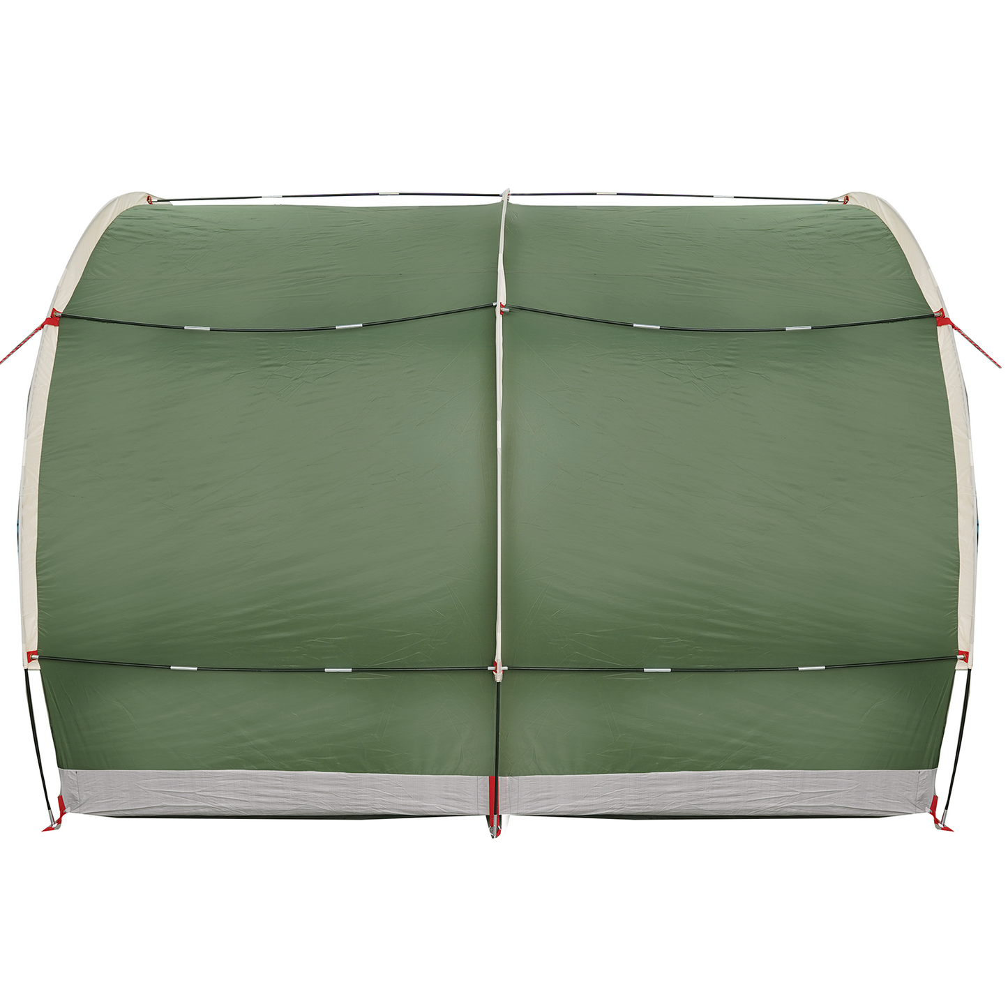 Fietstent met dak met opslag met luchtopening Groen 256 x 222 x 182 cm