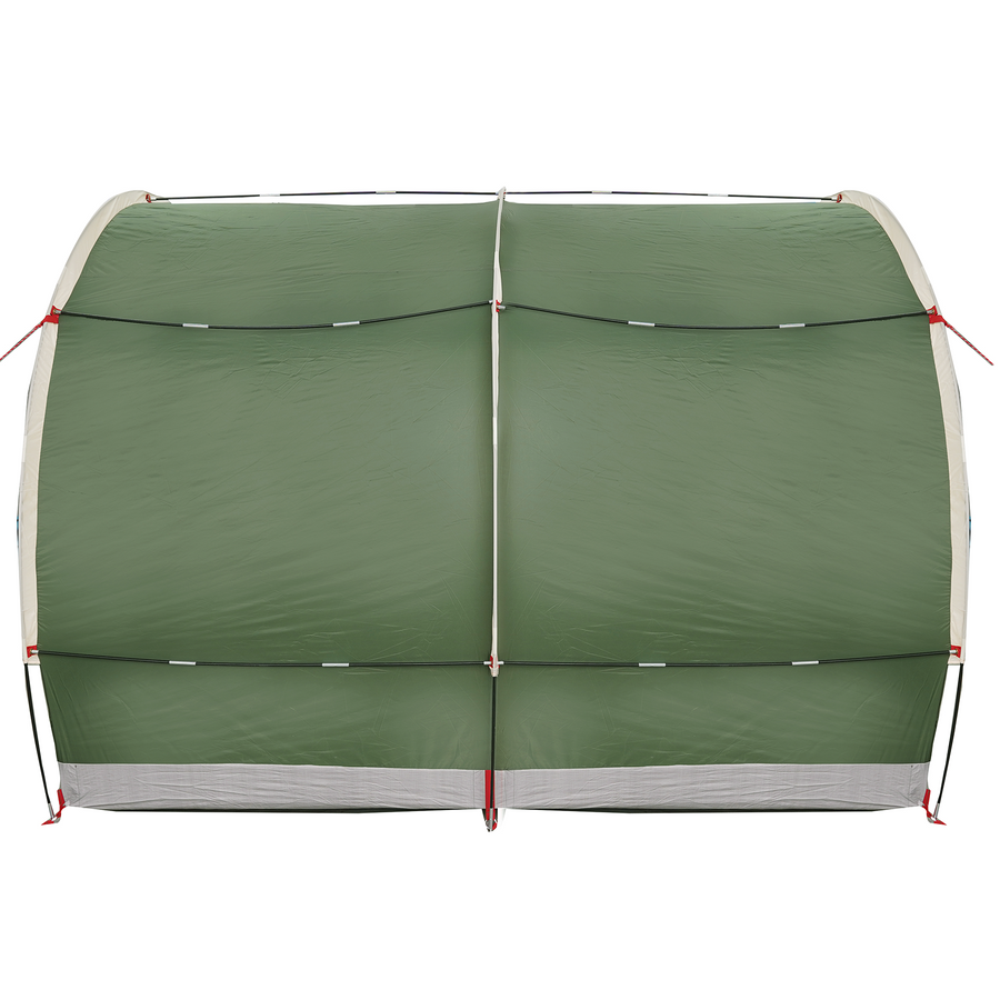 Fietstent met dak met opslag met luchtopening Groen 256 x 222 x 182 cm