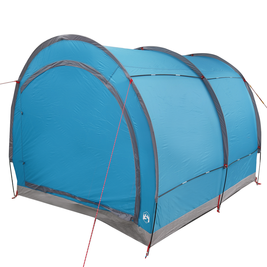 Fietstent met dak met opslag met luchtopening Blauw 256 x 222 x 182 cm