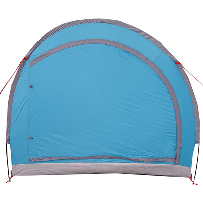 Fietstent met dak met opslag met luchtopening Blauw 256 x 222 x 182 cm