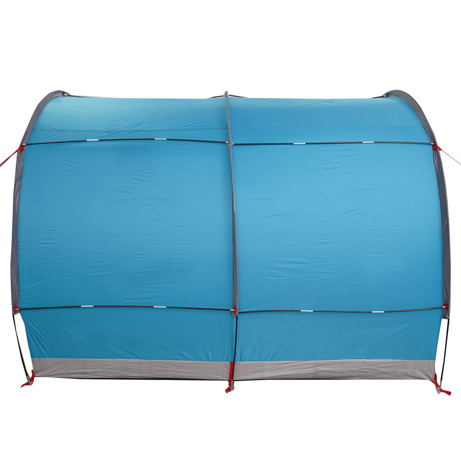 Fietstent met dak met opslag met luchtopening Blauw 256 x 222 x 182 cm