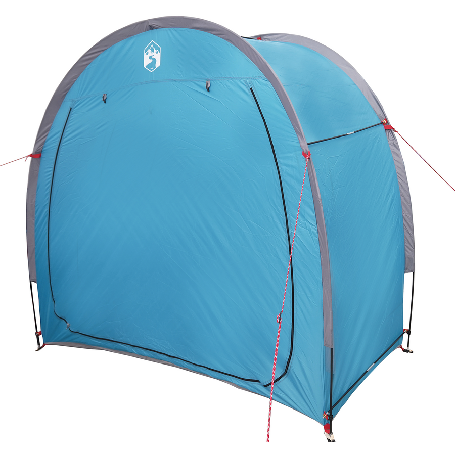 Achteropslag tent met dak met opslag met luchtopening Blauw 210 x 90 x 174 cm