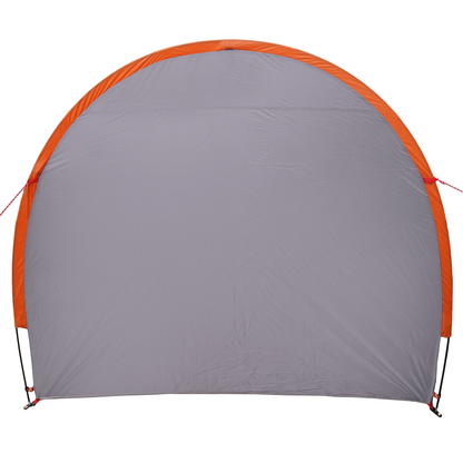 Achteropslag tent met dak met opslag Grijs en Oranje 210 x 90 x 174 cm