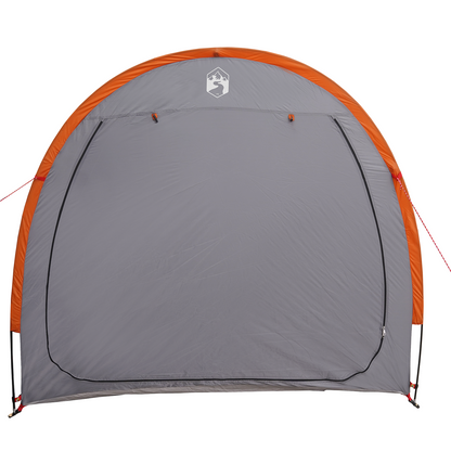 Achteropslag tent met dak met opslag Grijs en Oranje 210 x 90 x 174 cm