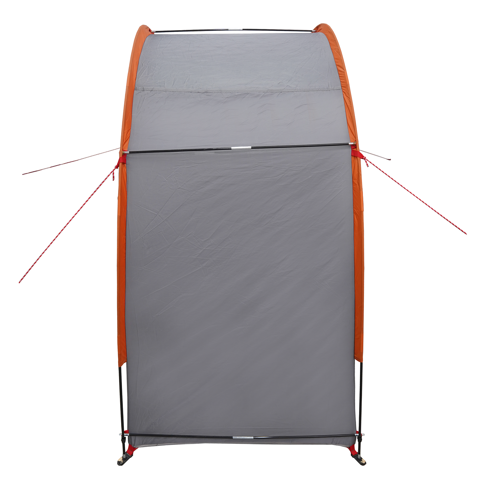 Achteropslag tent met dak met opslag Grijs en Oranje 210 x 90 x 174 cm