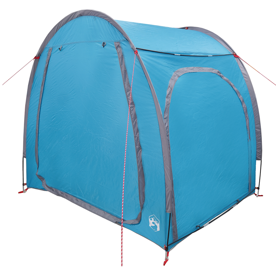 Fietstent met dak met opslag met luchtopening Blauw