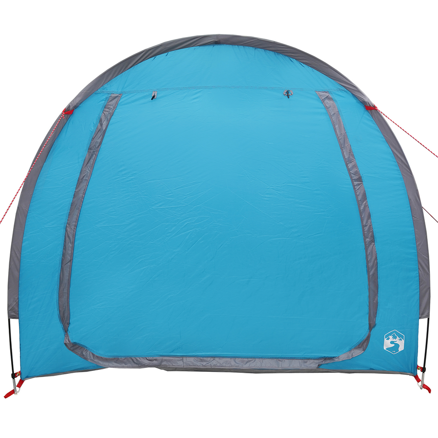 Fietstent met dak met opslag met luchtopening Blauw
