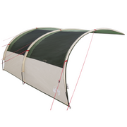 Water-Resistant Tarp Arch with Roof