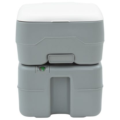 Campingtoilet Draagbaar Grijs 10L Schoon Water 20L Afvaltank