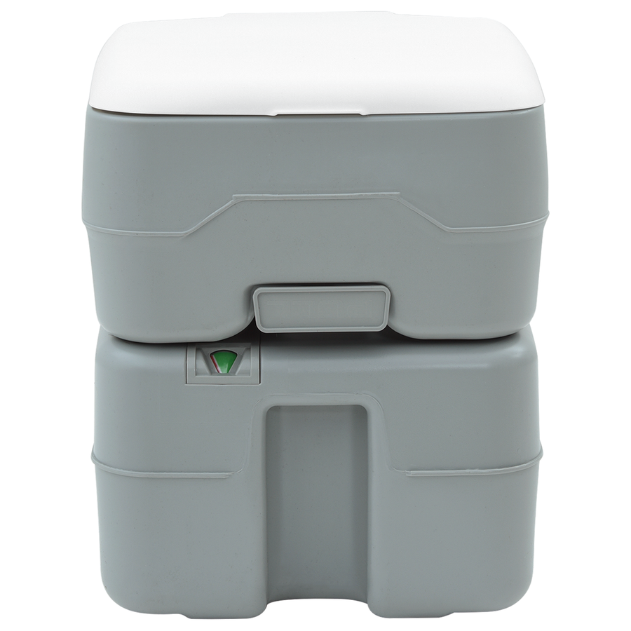 Campingtoilet Draagbaar Grijs 10L Schoon Water 20L Afvaltank