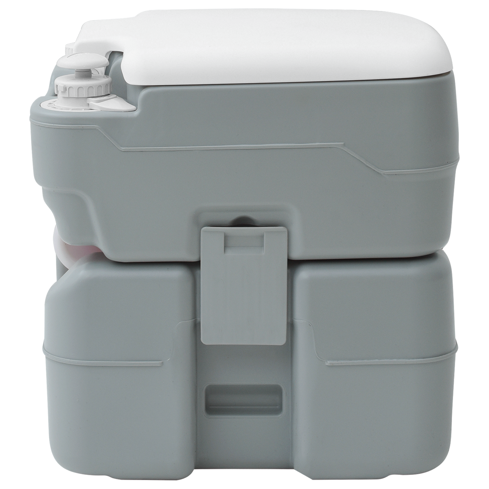 Campingtoilet Draagbaar Grijs 10L Schoon Water 20L Afvaltank