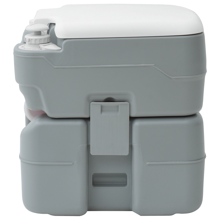 Campingtoilet Draagbaar Grijs 10L Schoon Water 20L Afvaltank