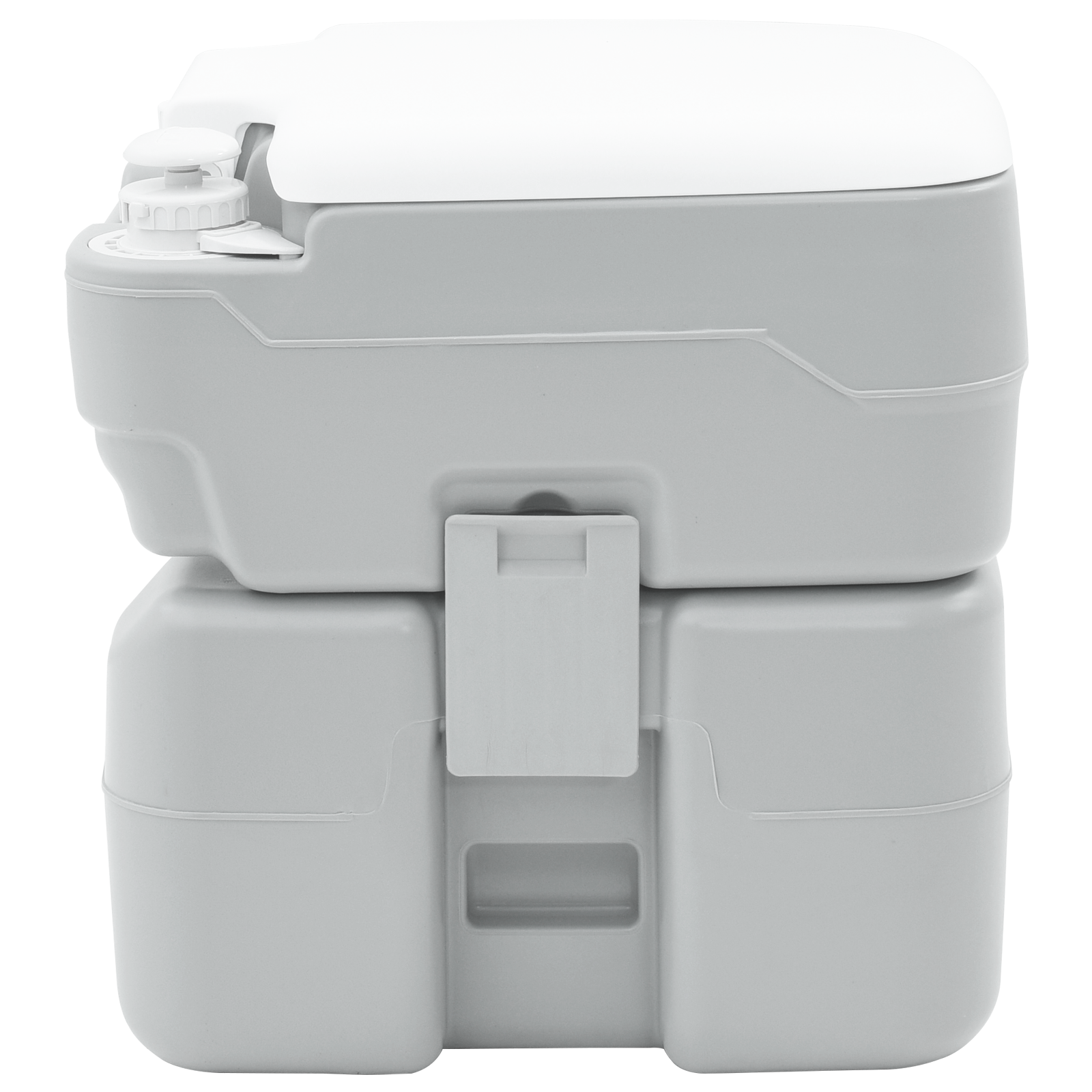 Campingtoilet Draagbaar Grijs 10L Schoon Water, 20L Afvalwatertank