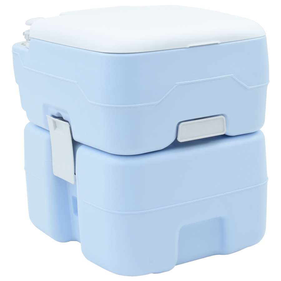 Campingtoilet Draagbaar Blauw 10L Schoon Water 20L Afvaltank