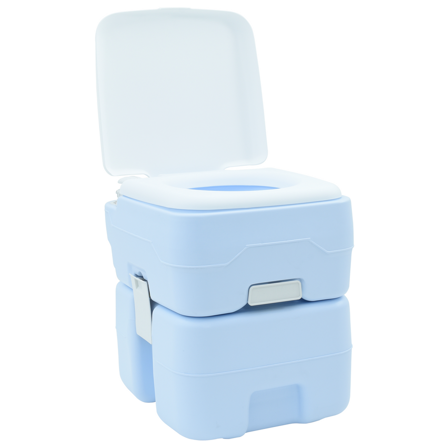 Campingtoilet Draagbaar Blauw 10L Schoon Water 20L Afvaltank
