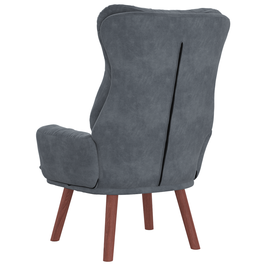 Relaxstoel Donkergrijs Velours